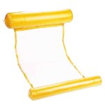 Hamac de piscine gonflable jaune
