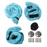 Hamac suspendu anti - gravit pour yoga arien, fitness, inversion, balanoire (bleu ciel)