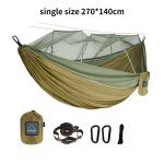 Hamac de voyage simple et double avec moustiquaire, portable, pour camping en plein air - type single ... Hamac de voyage simple et double avec moustiquaire, portable, pour camping en plein air - type single ...