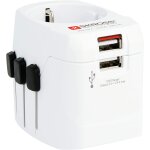 Hamiltion - 1. 302460 pro lightusb adaptateur de voyage universel 2 et 3 pôles et avec 2 prises usb tension ... Hamiltion - 1. 302460 pro lightusb adaptateur de voyage universel 2 et 3 pôles et avec 2 prises usb tension ...