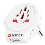 Hamiltion - 1. 500266 adaptateur de voyage monde vers europe (shuko) avec prise usb 1. 0 5, 0 v dc / ... Hamiltion - 1. 500266 adaptateur de voyage monde vers europe (shuko) avec prise usb 1. 0 5, 0 v dc / ...