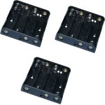 Hamiltion - 3x porte - piles 4xaaa lr03 - botier pour 4 piles ou accus fiche prise chassis bec - c3427 ...