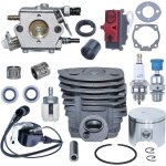 Hamiltion - 46 mm piston de cylindre pour husqvarna 55 50 51 tronçonneuse avec roulement de manivelle ... Hamiltion - 46 mm piston de cylindre pour husqvarna 55 50 51 tronçonneuse avec roulement de manivelle ...