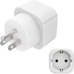Hamiltion - adaptateur de voyage pour usa (adaptateur de prise européenne a 3 broches, pour usa canada ... Hamiltion - adaptateur de voyage pour usa (adaptateur de prise européenne a 3 broches, pour usa canada ...