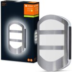 Hamiltion - luminaire mural et plafonnier led: adapt a mur endura style plate / 12 w 3000 k steel ip44 ...