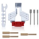 Hamiltion - outils d'afftage pour trononneuse, 8 pices accessoires pour lime a meule universelle affteur ...