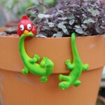 Hanging plant pot decorative figurines funny thriller lizard catcher garden statues outdoor weather resistant ...