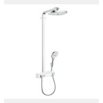 Hansgrohe - colonne de douche thermostatique hansgrohe raindance select e 300 avec mitigeur 30 cm blanc ...