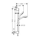 Hansgrohe croma select e vario set de douche - 0, 90 m, 1 pice, hg26592400