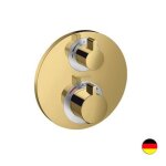 Hansgrohe - faade mitigeur thermostatique encastr hansgrohe ecostat s avec robinet d'arrt et inverseur ...
