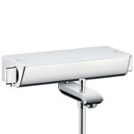 Hansgrohe - mitigeur de bain - douche thermostatique ecostat select 150mm + ou - 12mm blanc chrom� 13141400 ...