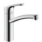 Hansgrohe mitigeur e2 focus bec fixe, pour chauf eau ouvert sous evier . 31804000