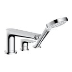 Hansgrohe talis e set de finition mitigeur 3 trous sur bord de baignoire, 71730000