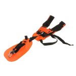 Harnais � double sangle rembourr� pour d�broussailleuse tondeuse et taille - bordures (couleur orange) ...