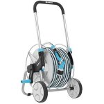 De haute qualité à roues extérieur chariot de jardin bobine arrosage panier + 25m tuyau De haute qualité à roues extérieur chariot de jardin bobine arrosage panier + 25m tuyau