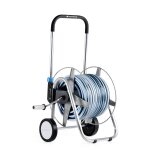 De haute qualit� � roues ext�rieur chariot de jardin bobine arrosage panier + 50m tuyau
