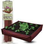 Haxnicks pot de fleurs carr de potager pour terrasse  montage rapide 100x100x25 cm red