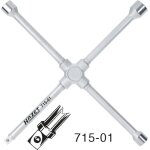 Hazet cl� en croix - profil � 6 pans ext�rieurs - longueur totale: 420 mm - 715 - 01
