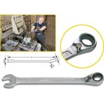 Hazet cl� mixte � cliquet - profil traction � 12 pans ext�rieurs - taille: 10 - longueur totale: 154. ...