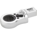 Hazet cl� polygonale � cliquet enfichable - carr� femelle 14 x 18 mm - profil � 12 pans ext�rieurs - ...