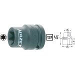 Hazet douille � chocs (torx) - carr� creux 12, 5 mm (1 / 2 pouce) - profil torx ext�rieur - taille: e ...