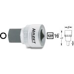 Hazet douille mle - carr creux 12, 5 mm (1 / 2 pouce) - profil  6 pans intrieurs - taille: 14 - longueur ...