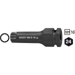 Hazet douille mles  chocs - carr creux 12, 5 mm (1 / 2 pouce), 6 pans extrieurs 24 mm - profil denture ...