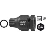Hazet douille mles  chocs - carr creux 12, 5 mm (1 / 2 pouce), 6 pans extrieurs 24 mm - profil denture ...