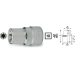 Hazet douille torx - carr creux 10 mm (3 / 8 pouce) - profil torx extrieur - taille: e 10 - longueur ...