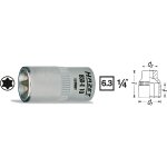 Hazet douille torx - carré creux 6, 3 mm (1 / 4 pouce) - profil torx extérieur - taille: e 10 - longueur ... Hazet douille torx - carré creux 6, 3 mm (1 / 4 pouce) - profil torx extérieur - taille: e 10 - longueur ...