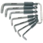 Hazet jeu de cl�s m�les coud�es - profil torx int�rieur - nombre d'outils: 7 - 2115 - t / 7r