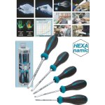 Hazet jeu de tournevis hexanamic - profil à fente, profil phillips ph - nombre d'outils: 5 - 802 / 5 Hazet jeu de tournevis hexanamic - profil à fente, profil phillips ph - nombre d'outils: 5 - 802 / 5