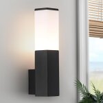 Hdkha - applique murale d'extrieur tanche ip54 finition grise design hexagonal culot e27 compatible ...