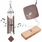 Hdkha - carillons oliens - 6 tubes creux en aluminium, 28  wind chime garden cuivre vein
