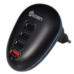Heden - chargeur prise murale avec 4 ports usb dont 1 super - rapide pour la maison ou / et de voyage ...