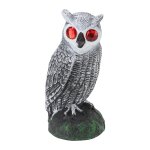 Hibou anti - oiseaux de jardin en plastique, yeux rouges, hiboux pour loigner les oiseaux, dtails fins, ...