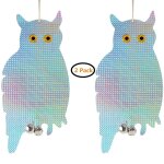 Hibou anti pigeons / anti - oiseaux, hibou rflchissant, effrayant ravageur, anti nuisible. idal pouvantail ...