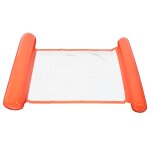 Hjlian chaise de piscine gonflable portable, lit flottant, hamac d'eau, chaise longue flottante, orange ...