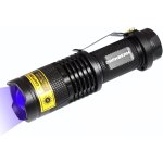 Hljhj - lampe de poche uv 365nm en bois clair blacklight ultraviolet led mini dtecteur de torche portable ...