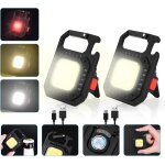 Hljhj - mini lampe de travail portable, 2pcs 7 modes porte - clés lampe de poche, 800lm usb base magnétique ... Hljhj - mini lampe de travail portable, 2pcs 7 modes porte - clés lampe de poche, 800lm usb base magnétique ...