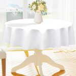 Homaxy nappe rectangulaire imperméable ronde 140 cm nappe de table en polyester anti - taches lavable ... Homaxy nappe rectangulaire imperméable ronde 140 cm nappe de table en polyester anti - taches lavable ...