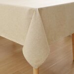 Homaxy nappe de table aspect lin nappe rectangulaire 140 x 300 cm nappe exterieur imperméable anti - ... Homaxy nappe de table aspect lin nappe rectangulaire 140 x 300 cm nappe exterieur imperméable anti - ...