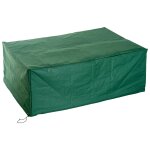 Homcom housse de protection etanche pour meuble salon de jardin rectangulaire 210l x 140l x 80h cm vert ...
