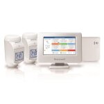 Honeywell evohome thermostat multizone connect avec relais de commande chaudiere et 2 tetes thermostatiques ...