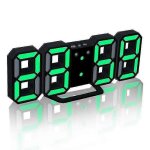 Horloge de bureau num�rique led, horloge de table / murale, luminosit� r�glable, r�veil de bureau pour ...