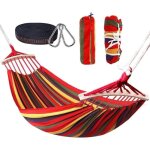 Hospaop hamac double a barres capacite de charge statique 300 kg 280 x 160 cm, toile hamacs exterieur ... Hospaop hamac double a barres capacite de charge statique 300 kg 280 x 160 cm, toile hamacs exterieur ...