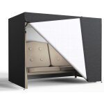 Housse de balancelle de jardin 2 places impermable, rsistante au vent et aux dchirures, pour extrieur, ...