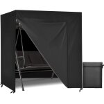 Housse de balancelle de jardin 3 places, balancelle jardin bache exterieur imperm�able anti - uv coupe ...