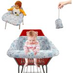 Housse de caddie pour bébé - siège de caddie et chaise haute, protection douce et confortable avec harnais ... Housse de caddie pour bébé - siège de caddie et chaise haute, protection douce et confortable avec harnais ...