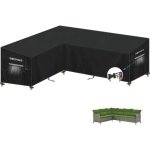 Housse canap� d'angle ext�rieur imperm�able anti - uv 190x250x90x80 / 60cm - protection jardin.